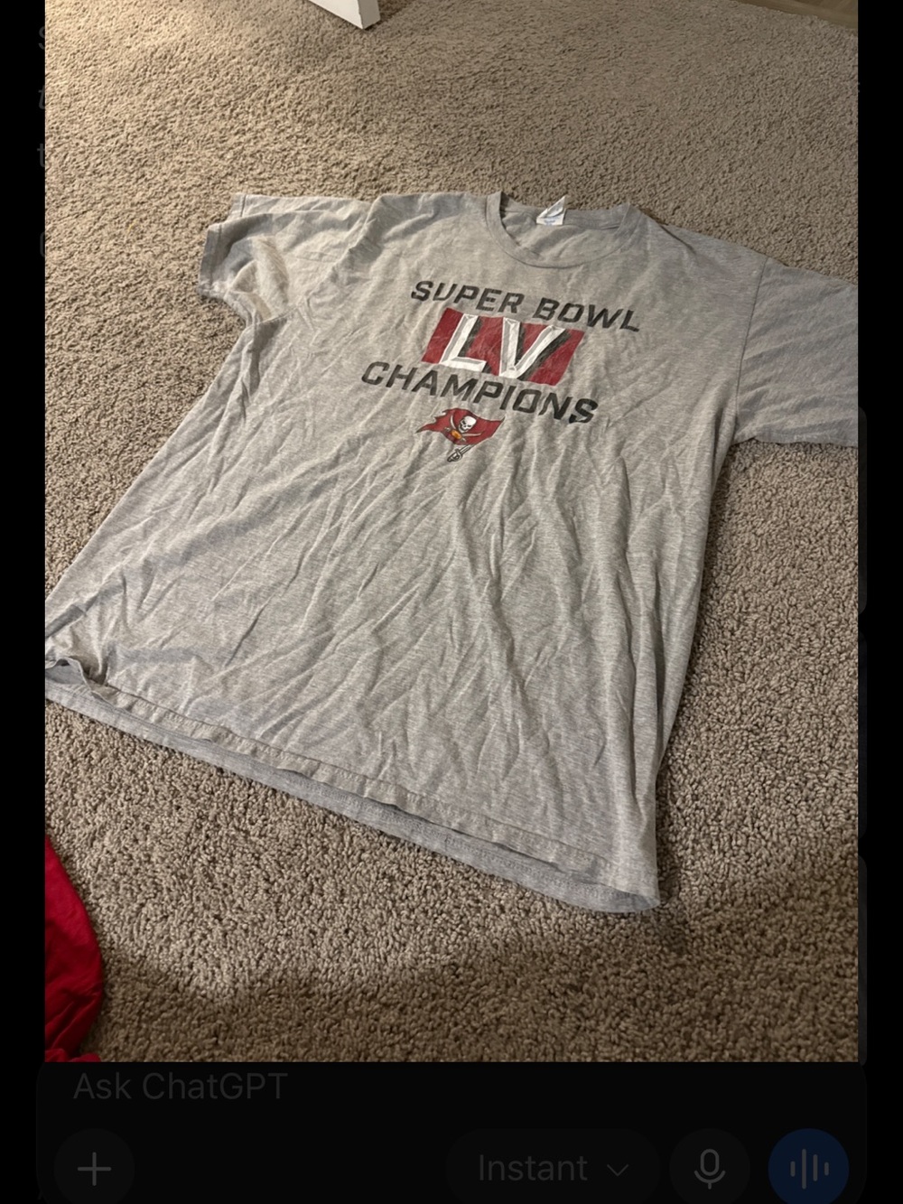 Tampa Bay Buccaneers Super Bowl LV Champions Roster Tee XL Tom Brady 2021